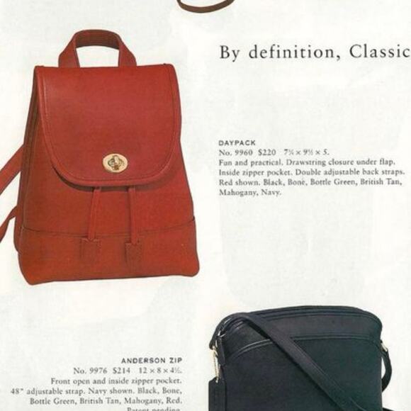 Rare Red COACH Vintage Daypack Backpack 9960 - Picture 14 of 14